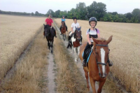 Riding in the countryside